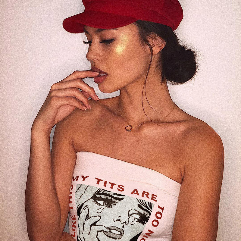 Cry Woman Printed T-Shirt Image 1