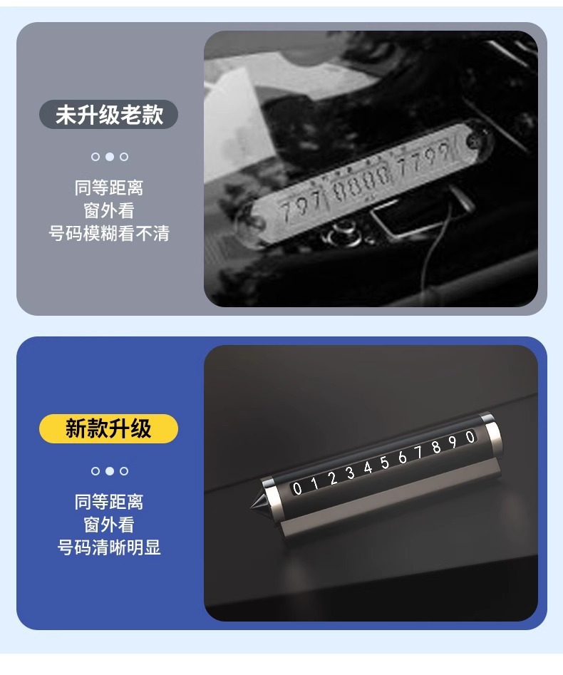 Wholesale car parking number plates, multifunctional window-breaking safety hammer, parking permit holder, car interior accessories in stock for one-piece delivery