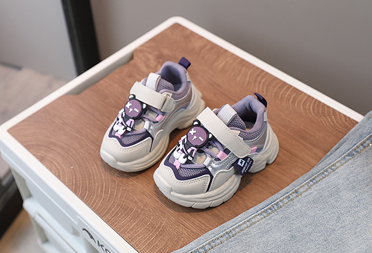 Ventilerande mesh sneaker för flickor för vår och höst sport_voghion.com