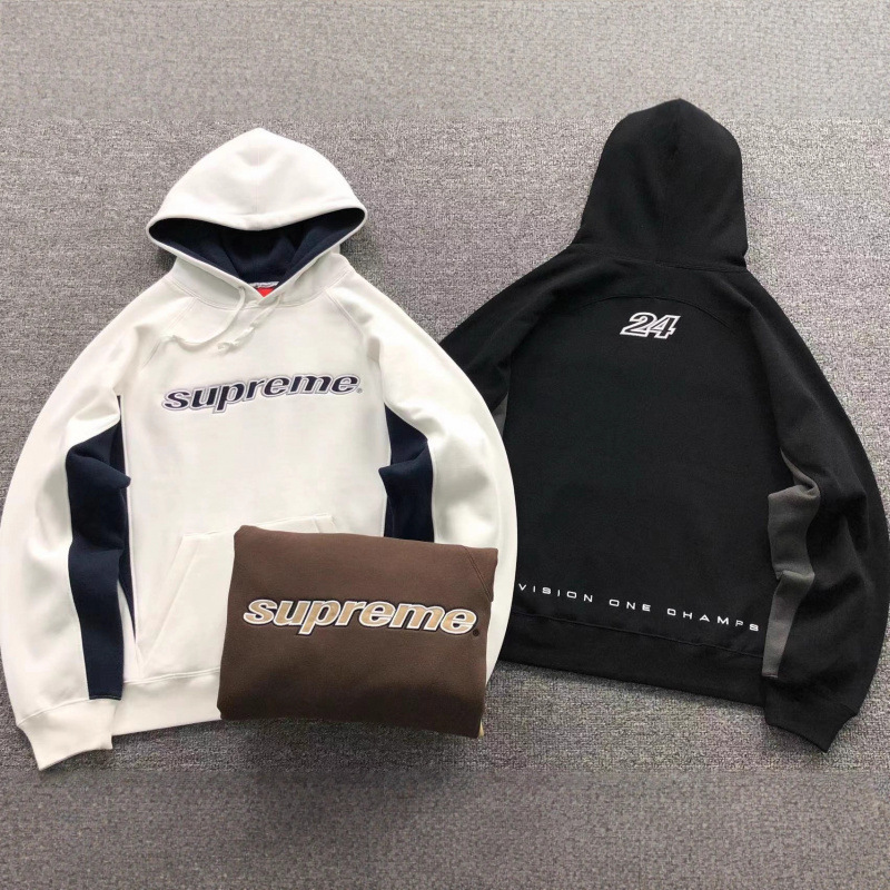 High-Weight Trendy Brand Supreme Box Logo Hooded Sweatshirt Street Style Pullover Hoodie