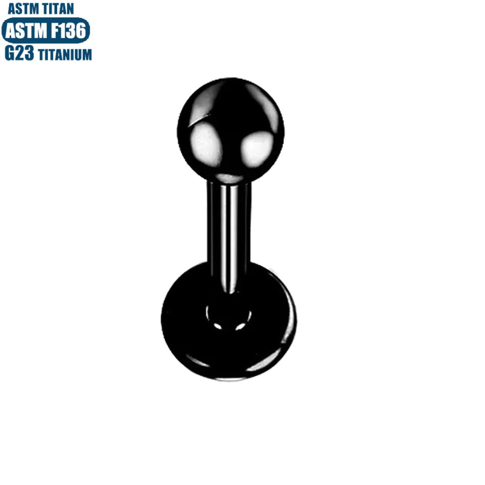 G23 Titanium Alloy Lip Stud with Zircon Gem Inner Spiral Threading Lip Ring Earring Body Piercing Jewelry detail image 14