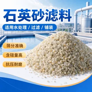 批发水处理石英砂 净水器滤料 人工草坪用白色石英砂