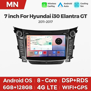 Hyundai I30 Elantra GT 2011-2017 Android avtomobil naviqasiya sistemi üçün