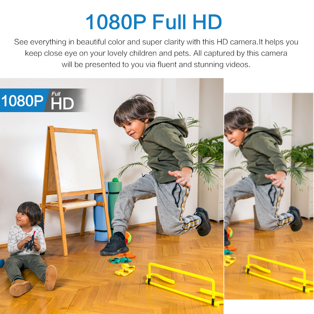 Intelligente Sicherheitskamera Babyphone WiFi-Steuerung