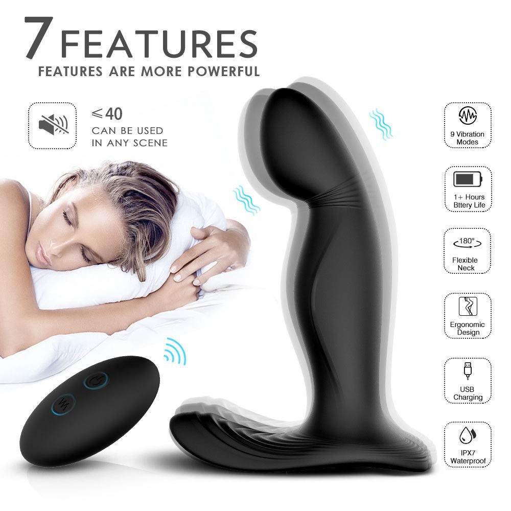 Stimolatore prostatico wireless vibrante con telecomando anale_voghion.com