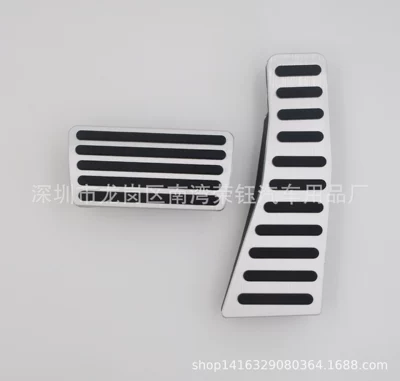 Pedal: Dekorativ pedal başlıqları - silver-automatic-two-piece-set