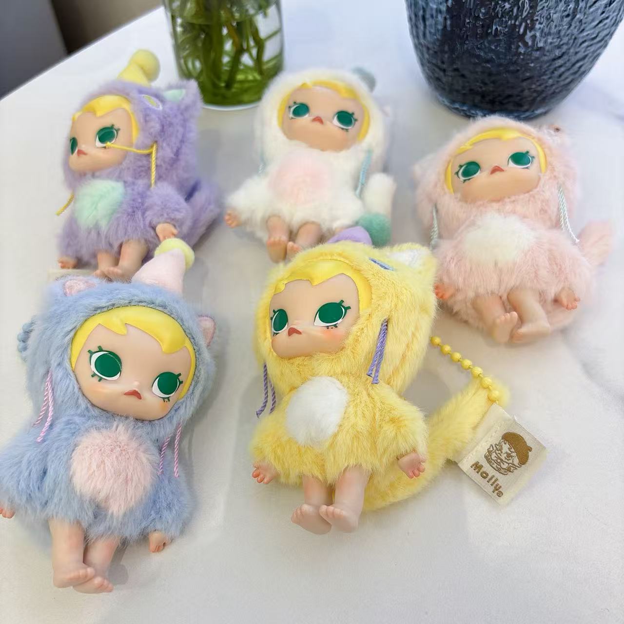 Leuke pluche speelgoedhanger, trendy sleutelhanger in verrassingsdoos, schattige cartoonpop, cadeau voor kinderen_voghion.com