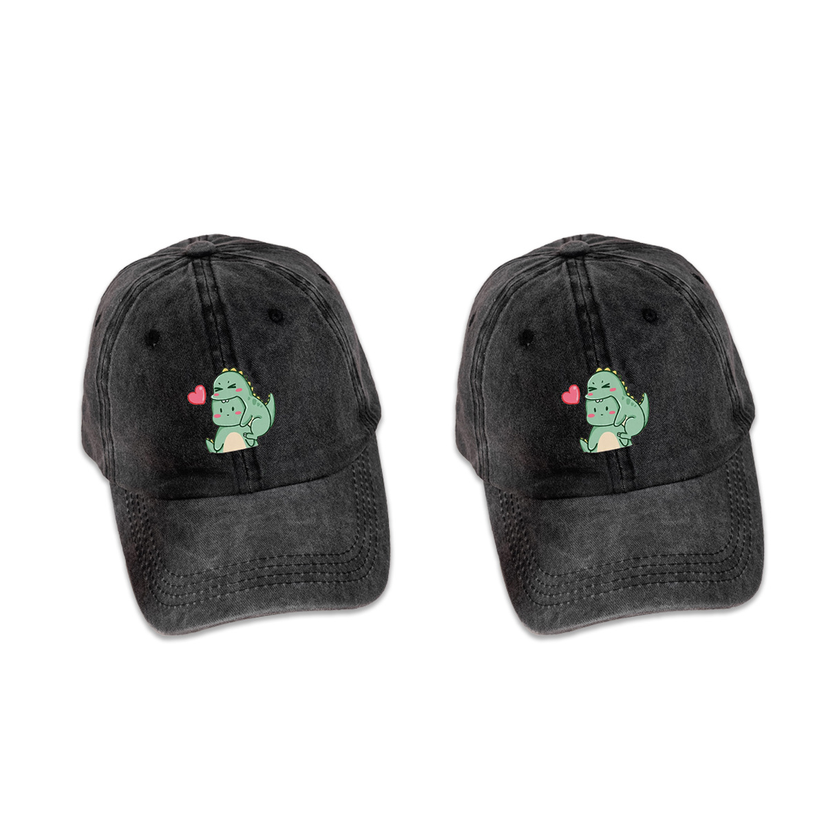 Spring And Summer New Cute Dinosaur Print Female Peaked Cap display picture 1