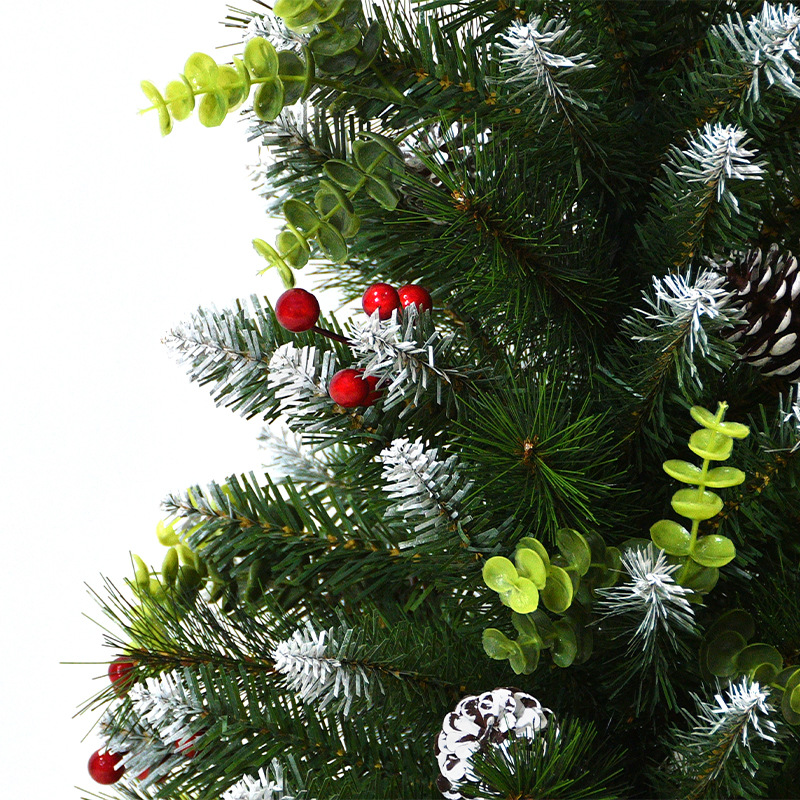 Navidad pinos pvc pin pinos parque villa pequeña escena de árbol de navidad decoración árbol exterior