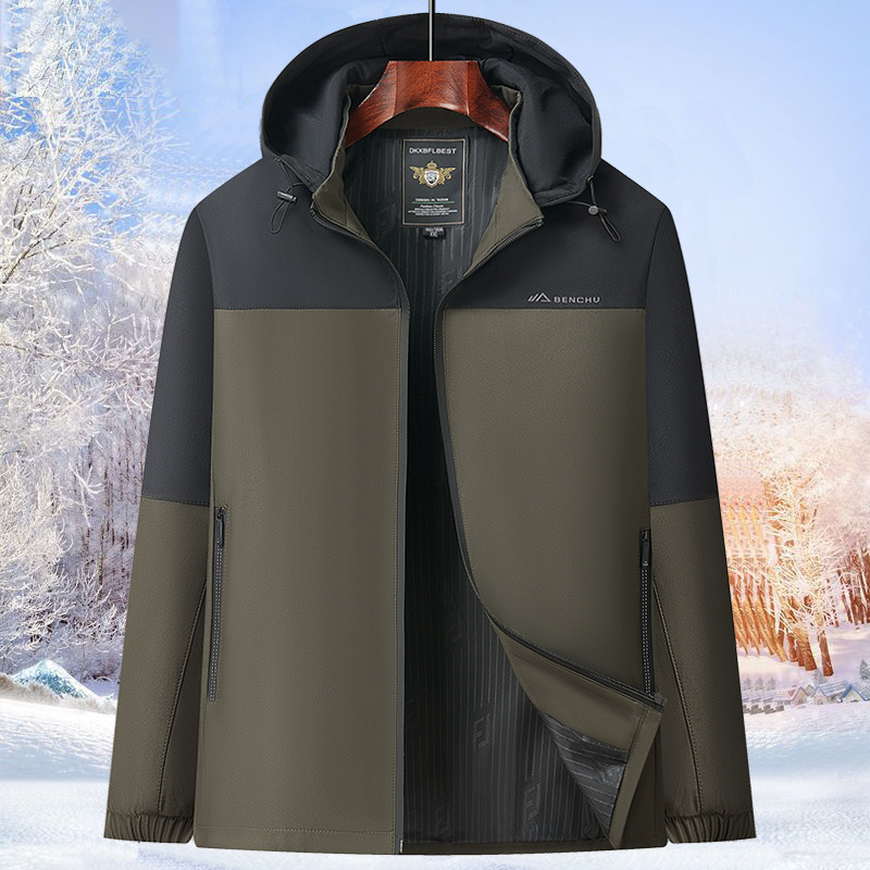Middle-Aged and Elderly Men's Clothing, Dad's Jacket, Spring and Autumn Men's Casual Jacket, Grandpa's and Seniors' Loose-Fitting Top