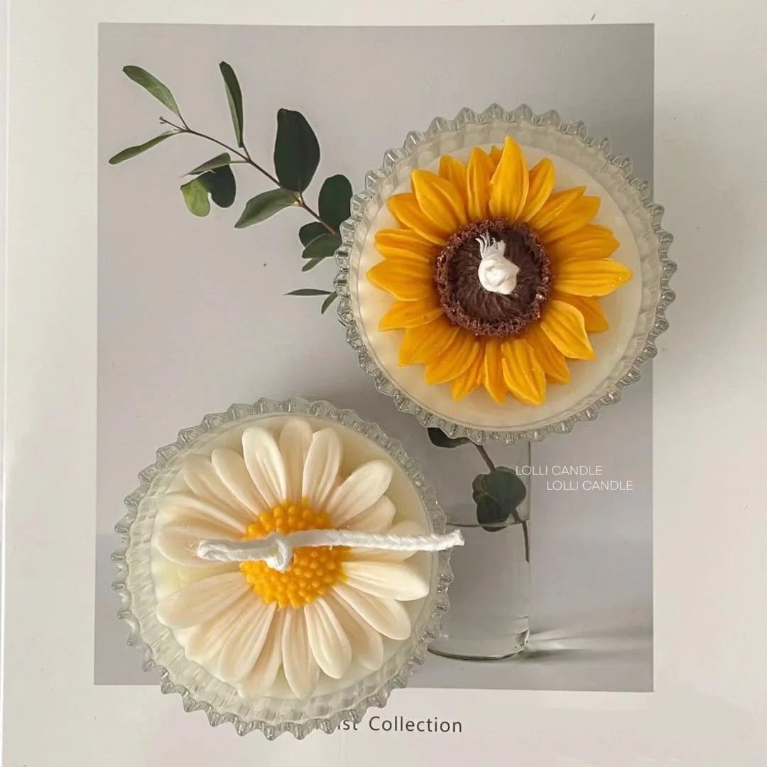Bougie parfumée Daisy Ins, cadeau d'anniversaire haut de gamme pour une chambre fraîche et élégante_voghion.com
