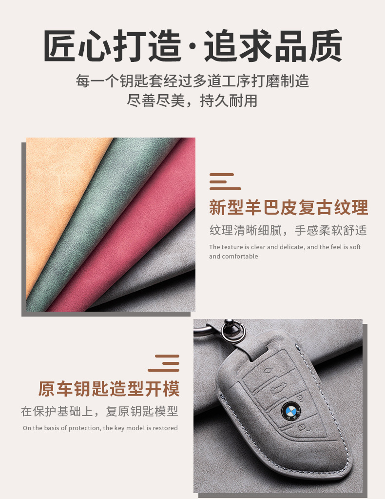 Suitable for BMW hollow key set 5 series 3 series 525li530 shell buckle blade 320 new x1x3x4x5 bag 118i