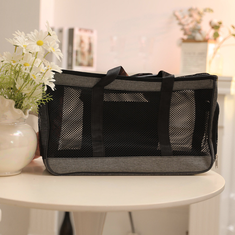 Bolso de mano portátil para mascotas Z Cat Bag para salidas, plegable, de gran capacidad, de tela Oxford, transpirable, para transportar mascotas.