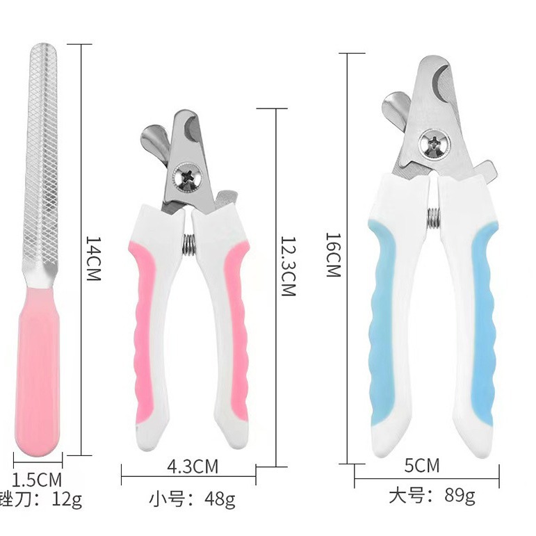 PET uñas tijeras gato perro Acero inoxidable uñas cortadoras belleza herramienta uñas Clippers mascotas suministros al por mayor