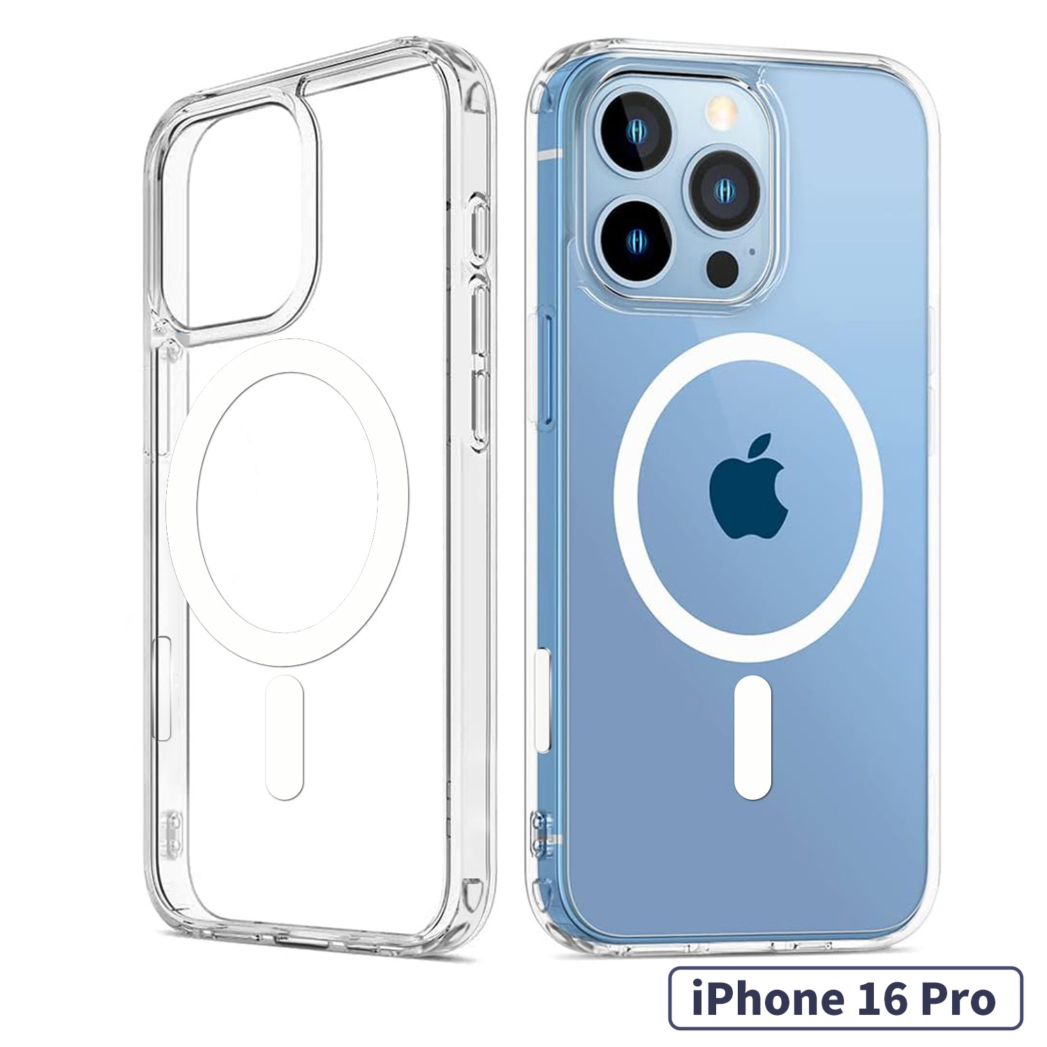 Funda para teléfono móvil con botón inteligente para nuevo Apple 16pro acrílico transparente 13pro todo incluido Funda dura iPhone15 image 9
