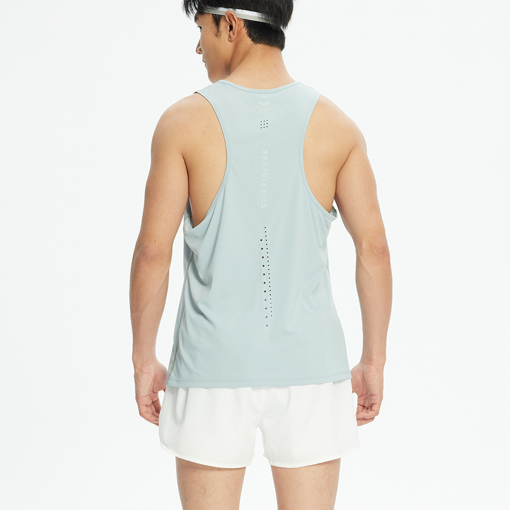 Verano ligero transpirable deportes de secado rápido chaleco running fitness Top sin mangas de seda de hielo estiramiento más tamaño Chaleco de hombres y mujeres