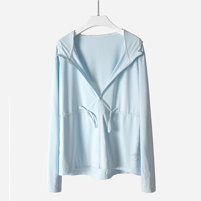 Ropa de protección solar para mujer Youran Banana Bottom Mismo estilo cintura apretada UPF50 + ropa de piel elástica transpirable con cordones dedo hebilla ropa al por mayor