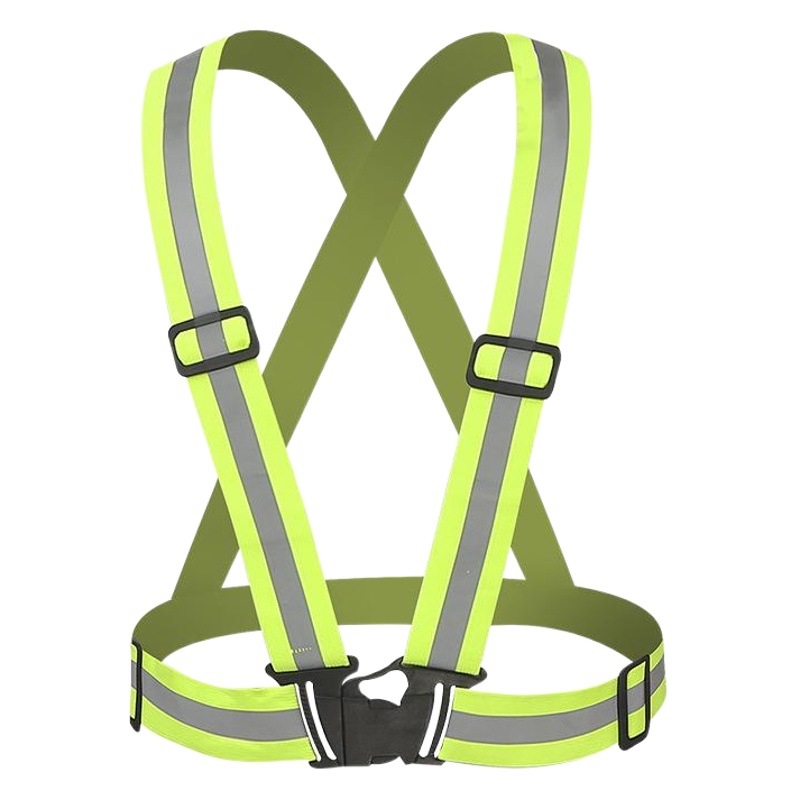 Correa reflectante de seguridad chaleco reflectante de alta tela de punto elástico chaleco reflectante de conducción nocturna Qiyuan ropa reflectante