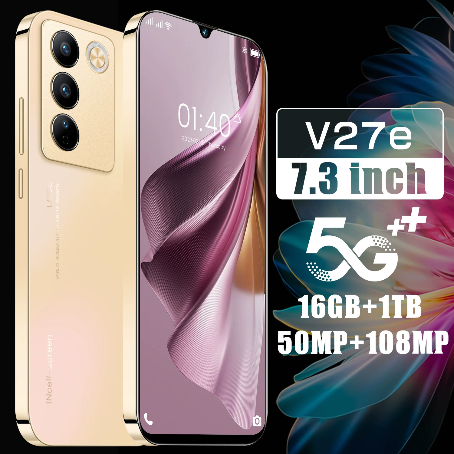Смартфон (OZOM) V27E Android, варианты памяти для разных регионов, цвета чёрный/изумрудный/золото