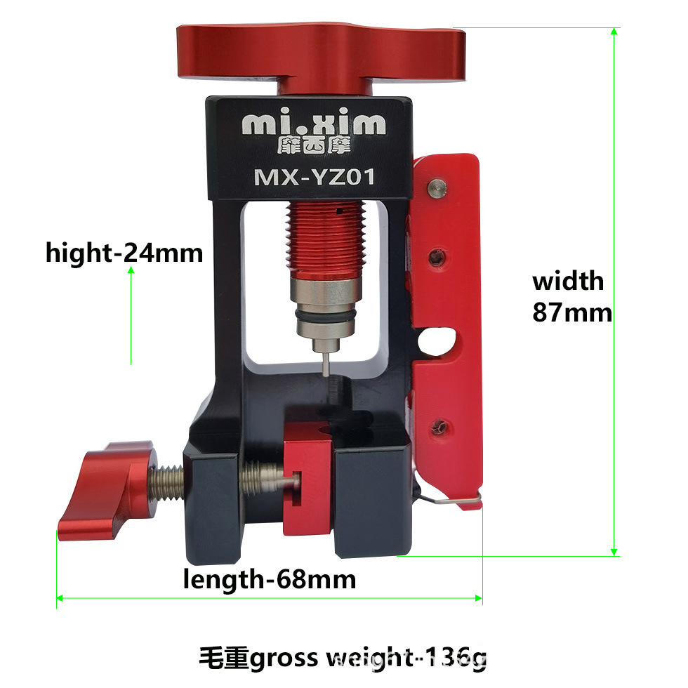 disco de freno de aceite de bicicleta aguja de aceite cabeza de oliva cabeza T anillo de presión de cinco hilos herramienta de instalación de tubería de corte