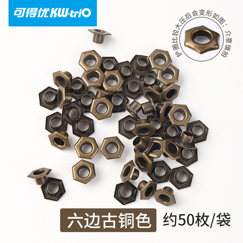 Kedeyou plástico color metal hebilla de ojo de pollo anillo de protección transparente remachadora de tarjetas perforadora manual perforadora de anillo