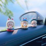 Оригинальные украшения из производных прорастающих кроликов, модные украшения для автомобилей, простые и легкие роскошные предметы интерьера, игрушки-подарки для мужчин и женщин для четырех девочек.