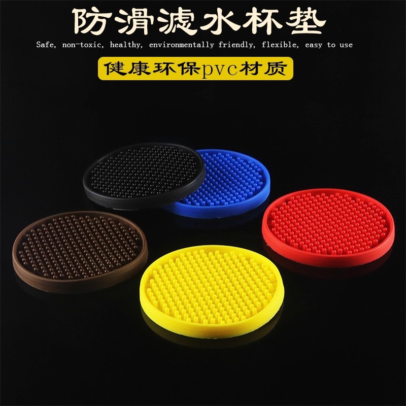 almohadilla de comedor redonda de aluminio, almohadilla de taza de aislamiento antideslizante, almohadilla de taza de agua, almohadilla de taza de té, almohadilla de taza de vino de bar