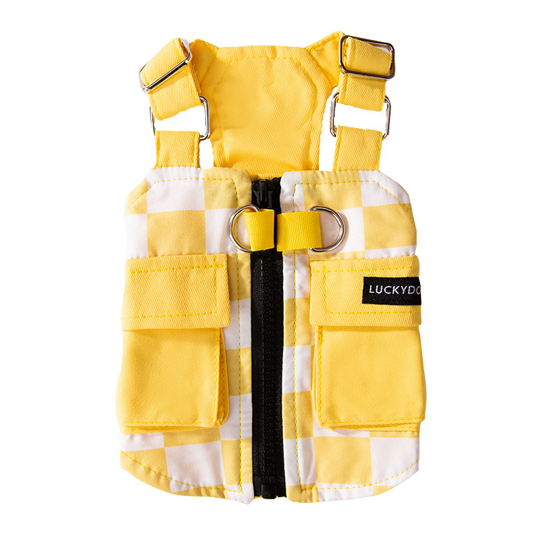 Otoño y invierno herramientas frescas cinturones para perros chaleco chaleco perros pequeños y medianos gatos mascotas Teddy Bear ropa de perro