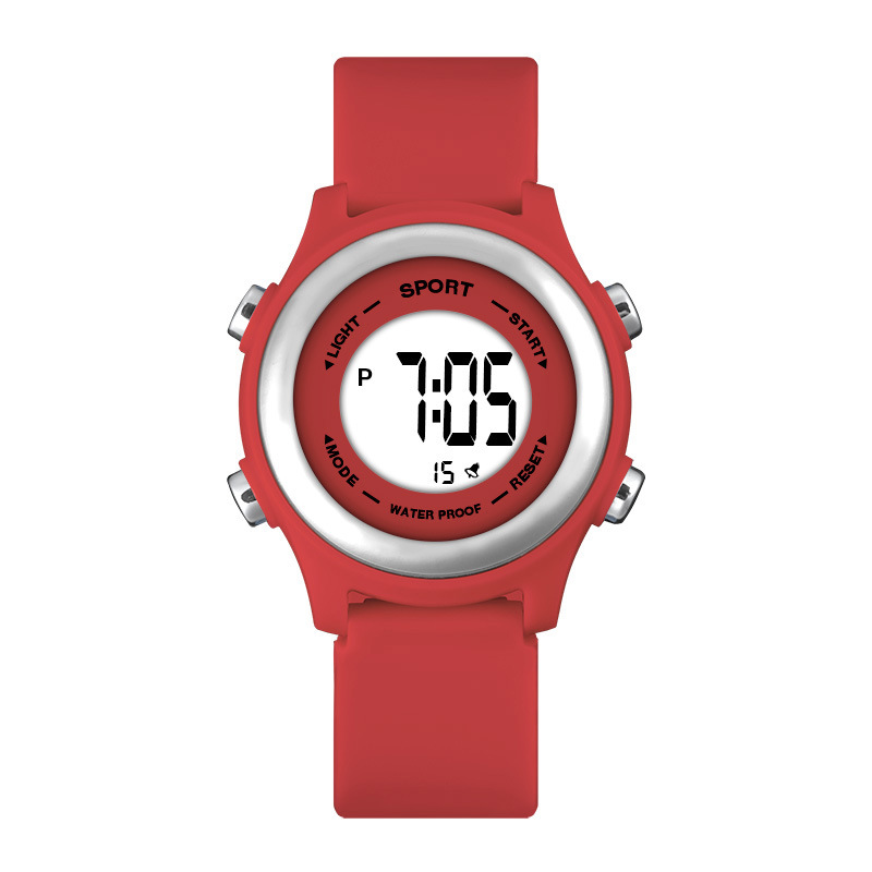 Nuevo dulce macaron estudiante reloj electrónico moda Junior High School multifunción alarma luminosa sincronización reloj electrónico