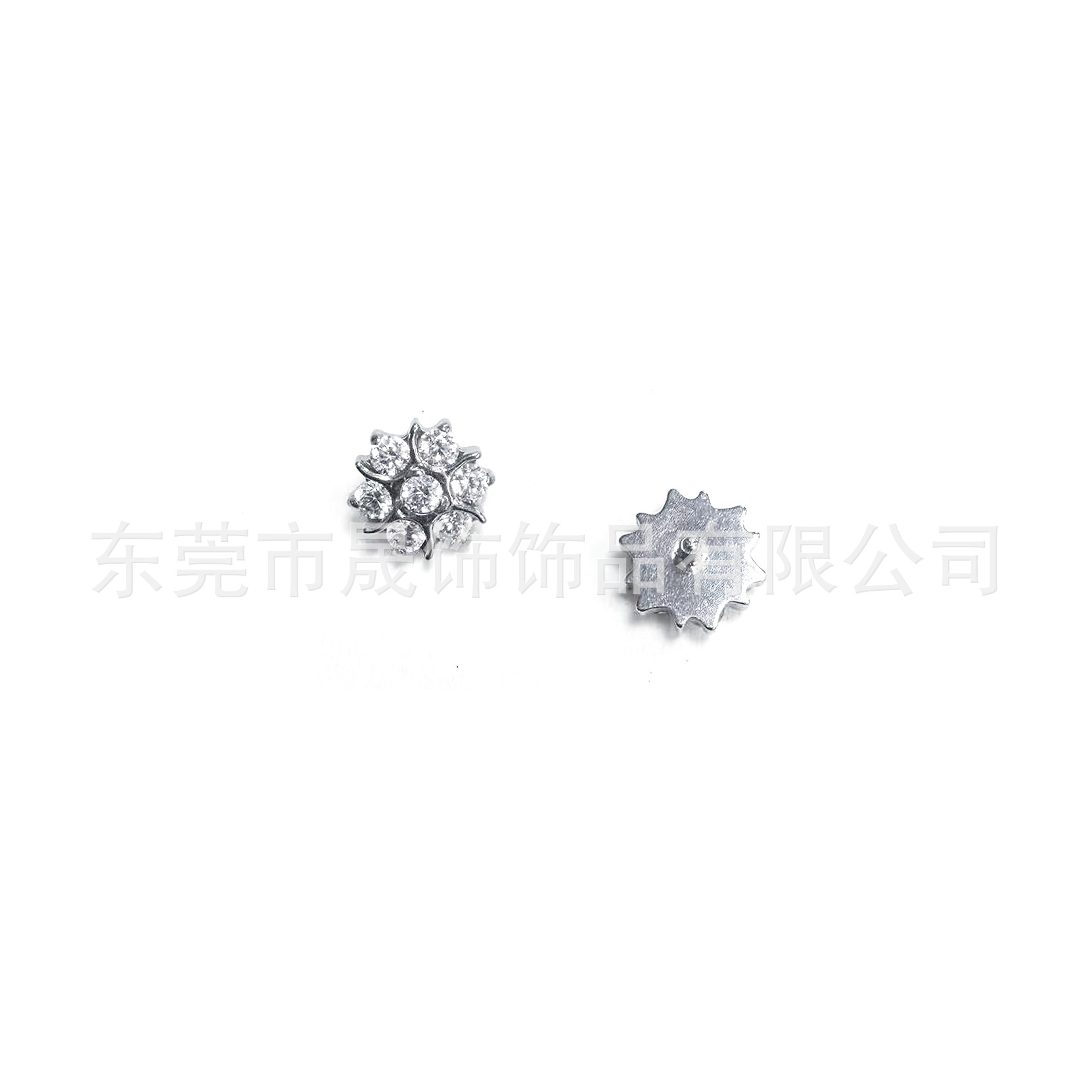F136 Titanium Alloy 风雪 Flower 型 Ear Stud Studded Cubic Zirconia Helix Cartilage Stud G23 Titanium Internal Thread Labret Stud Piercing Jewelry