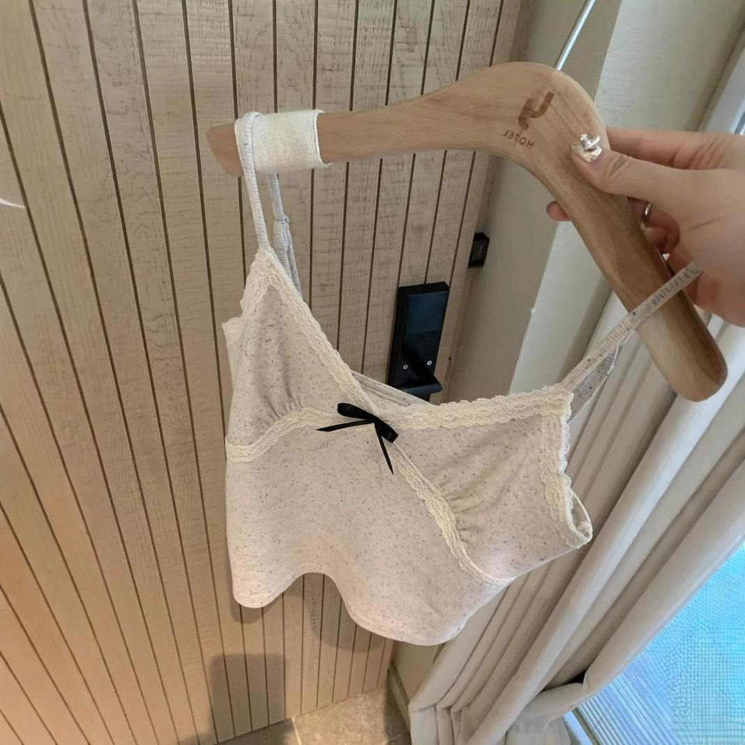 axb Doris Night Lace Bow Suspender Multi-Color Bottoming easiest for match Регулируемый жилет-топ для женщин