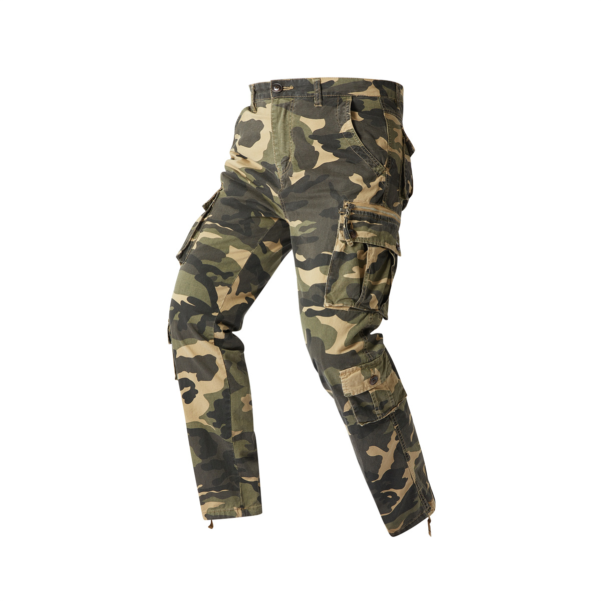 autumn camouflage travel retro trend cotton wear-resistant trousers