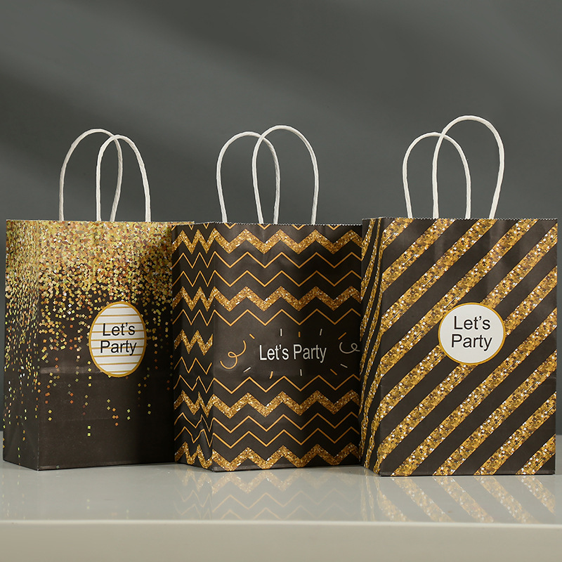 Kraft paper party small gift bag persona...