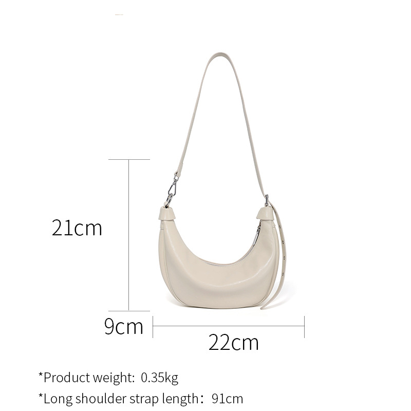 Echte Leder Schultertasche Damen Dumpling Tasche Für Business_voghion.com