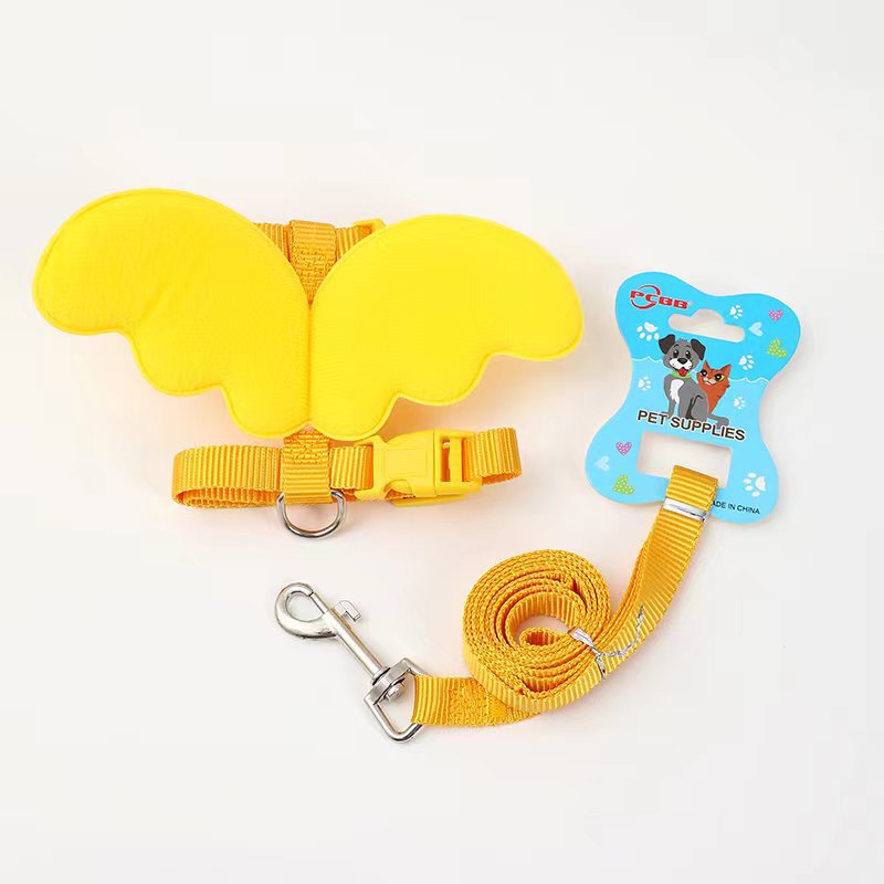 Perro mascota de tracción Ángel amor de la cuerda de tracción Ángel de la correa del pecho alas suministros para mascotas