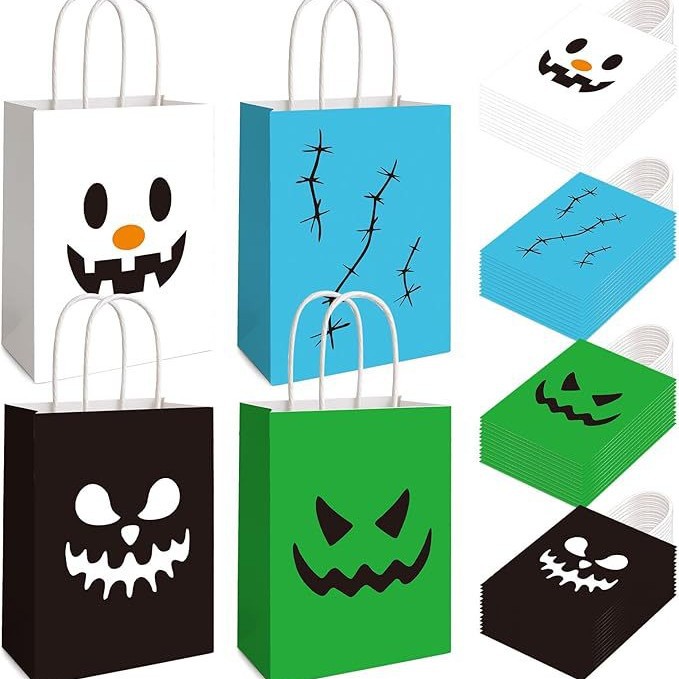 圣诞万圣节零食礼品袋幽灵南瓜不给糖就捣蛋袋糖果派对用品装饰袋