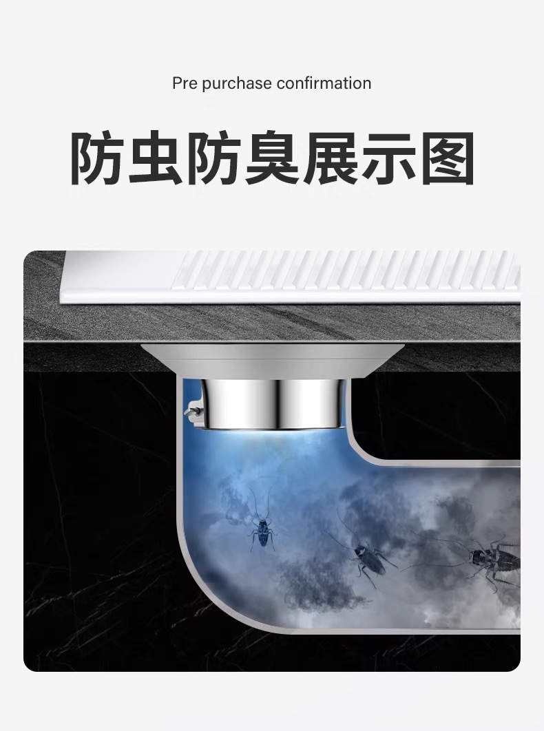 Toilet odor prevention and blocking device, squat pit-type blocking plug, household bathroom squat toilet, toilet bowl cover, anti-odor return magic tool Item Picture