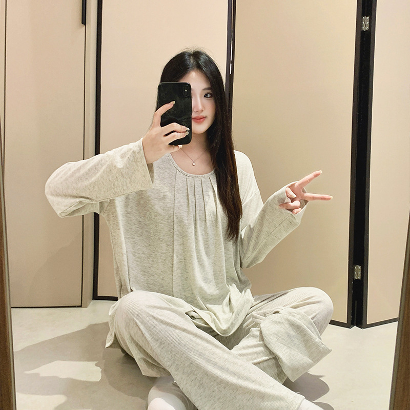 Postpartum Clothing Summer Thin Modal Women's Postpartum Nursing Lightweight Breathable Hospital Maternity Spring and Autumn Maternity Pajamas Postpartum Clothing Summer Thin Modal Women's Postpartum Nursing Lightweight Breathable Hospital Maternity Spring and Autumn Maternity Pajamas