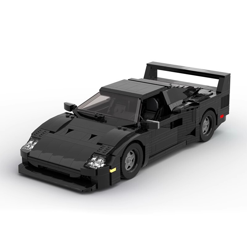 MOC building blocks compatible with Lego 86902 Ferrari F40 American modified version gift Italy super sports car