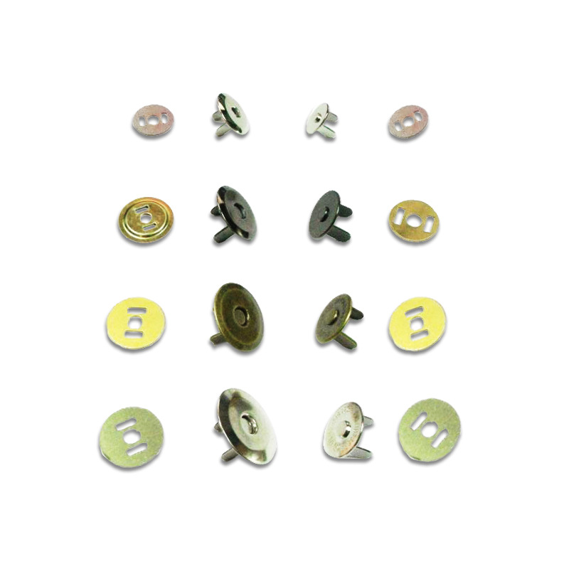 超薄服饰铜壳箱包磁扣 钱包磁扣 免缝金属圆形超强磁力铁磁扣