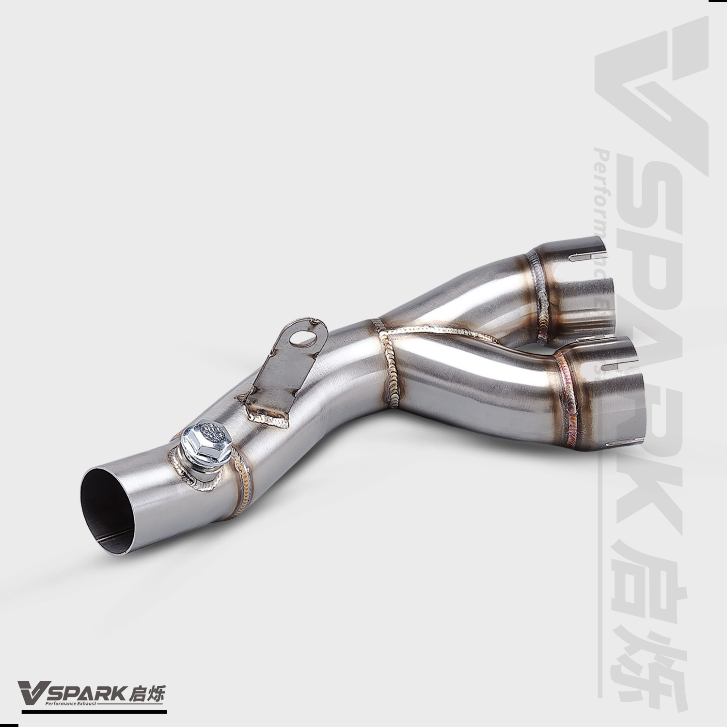 Suitable for Yamaha Motorcycle R6 Exhaust Pipe Middle and Front Titanium Alloy Front Non-Destructive Modification Straight to 51mm