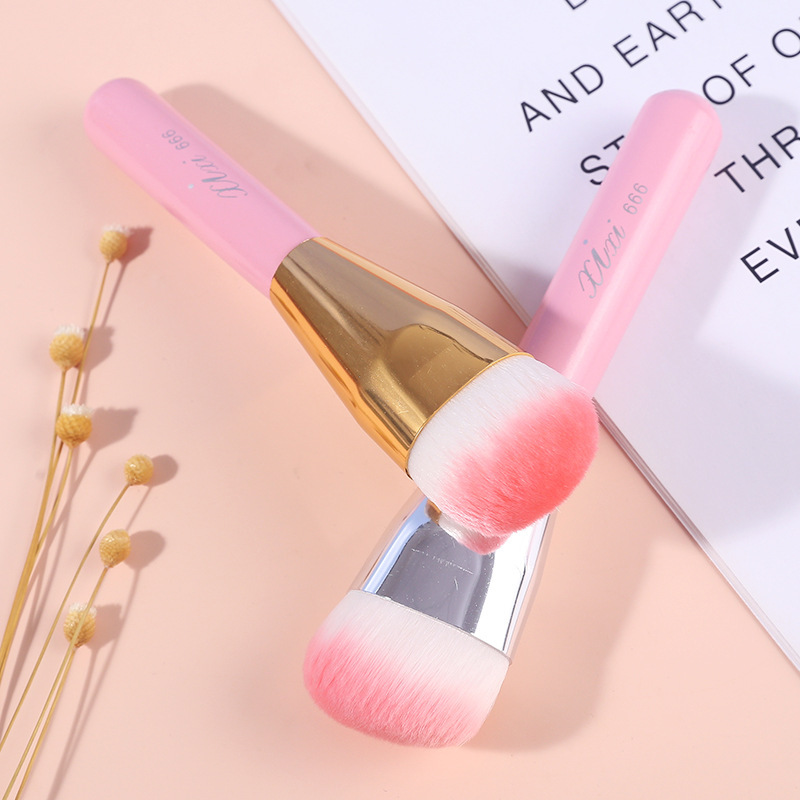 xixi粉杆腮红刷软毛粉嫩柔软腮红桃心散粉化妆刷厂家现货批发x666