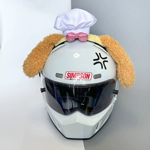 Helmet Decoration Cat Ears Chef Hat Accessories Motorcycle Electric Car