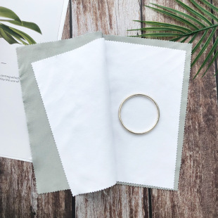 Customized Four-Layer Silver Polishing Cloth, Jewelry Maintenance Polishing Cloth, Polishing Silver Cloth, Silverware Tableware Wiping Glasses Cloth