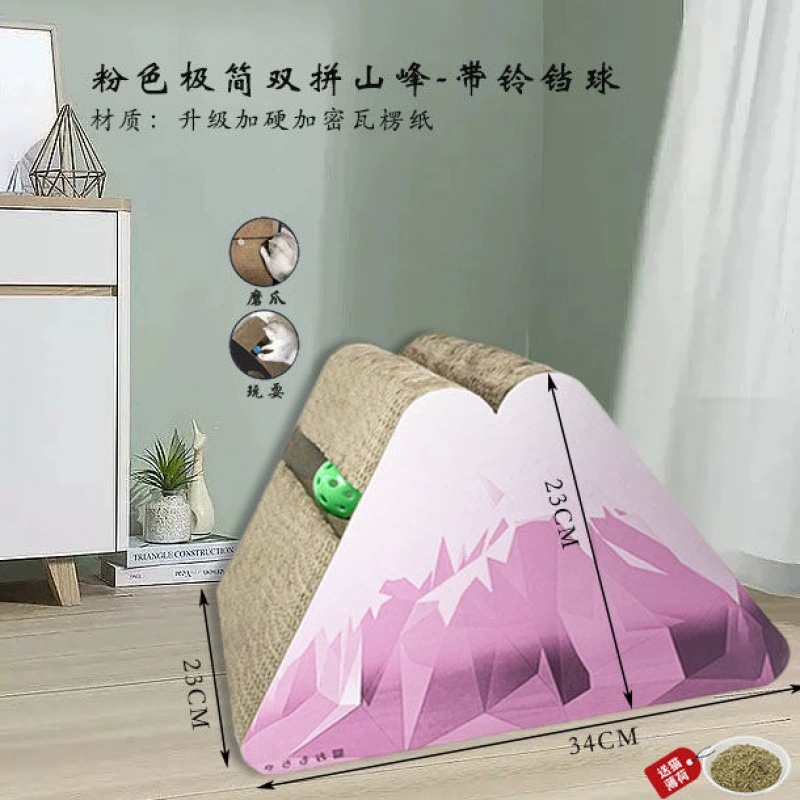 Кат scratching nest / царапающая корзина из гофрированной бумаги, обновленная прочная гофрированная бумага, с вариантами котячого мяты