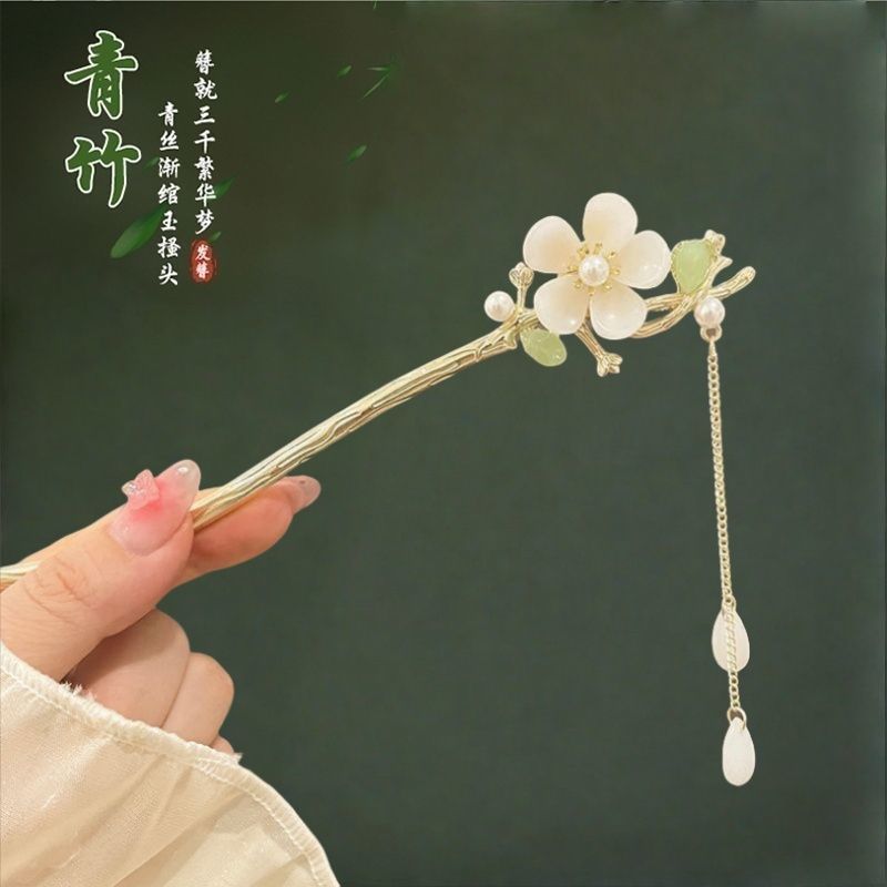 Nuevo estilo chino antiguo clip de cabello para mujeres acristaladas clip de brillo de brillo de alto nivel nuevo estilo chino clip de cabello simple clip