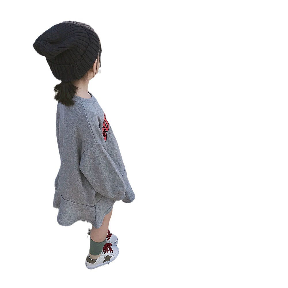 Свитшот, осеннее платье, oversize, детская одежда, для 3–8 лет