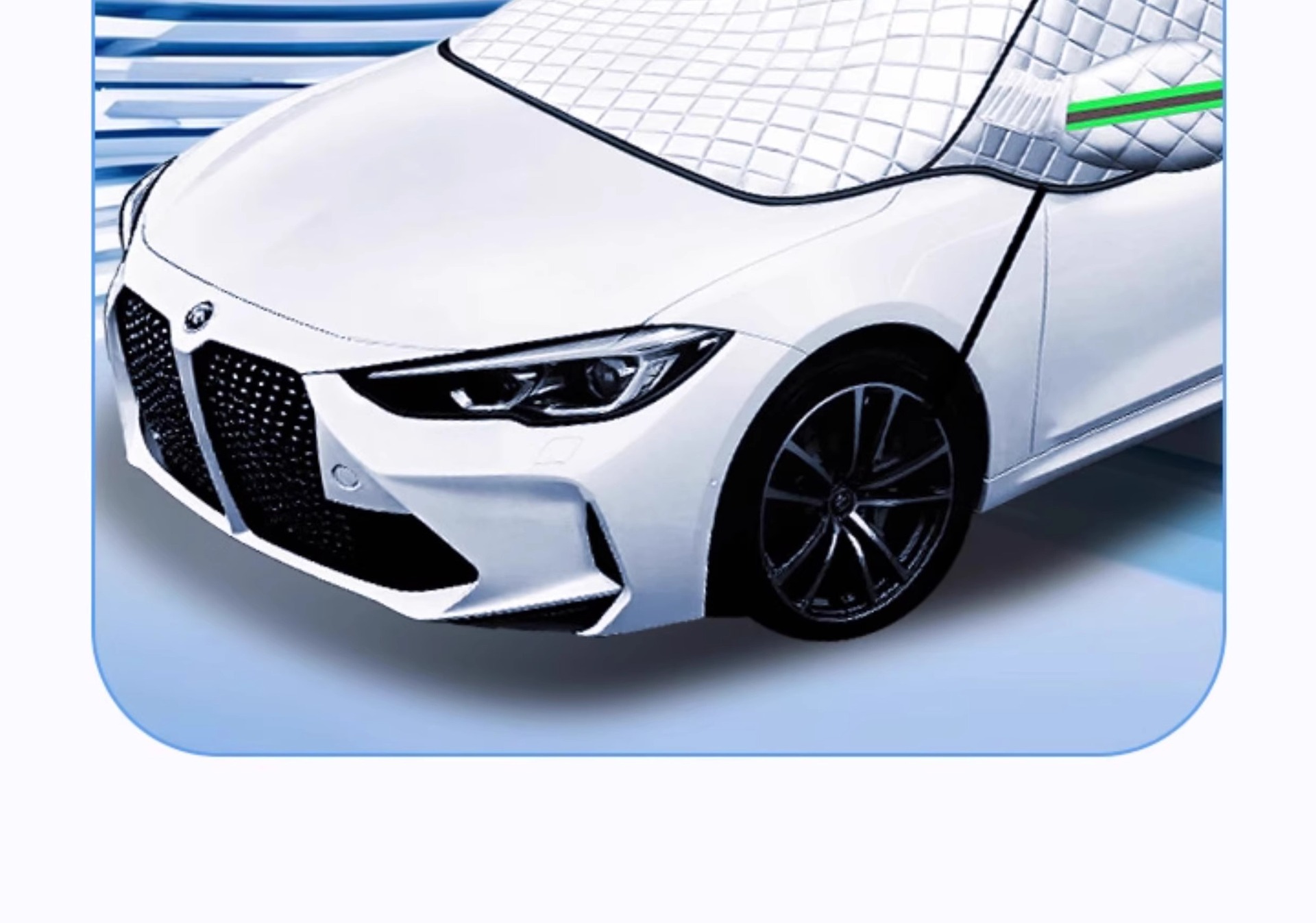 Car Snow Cover Winter Front Windshield Anti-Freeze Cover Anti-Frost and Anti-Snow Car Cover Winter Windshield Thickeneded