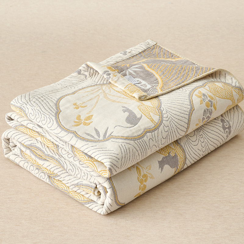 Blanket Air Conditioner Four-layer Towel Quilt Blanket Blanket Summer Blanket Cotton Gauze Class A Summer Cotton Nap Bed Cover
