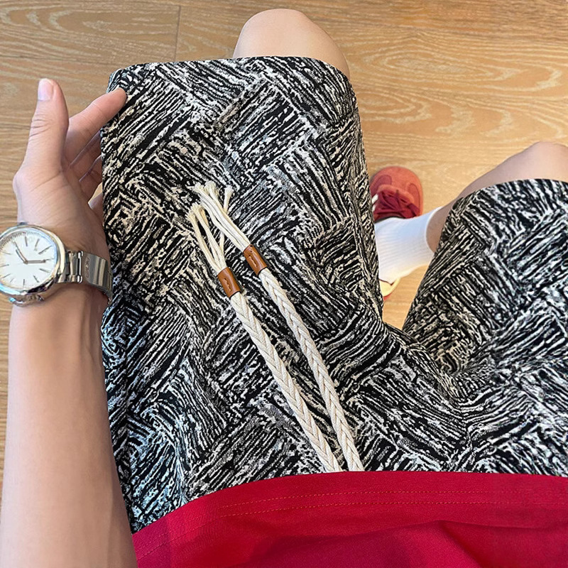American Trendy Printed Shorts for Men, Summer Thin Design, Niche Loose Straight Casual Mid-Length Shorts